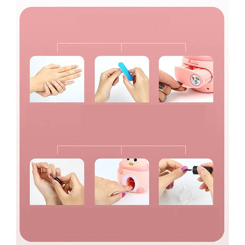 Studio do ozdabiania paznokci i makijażu Zestaw