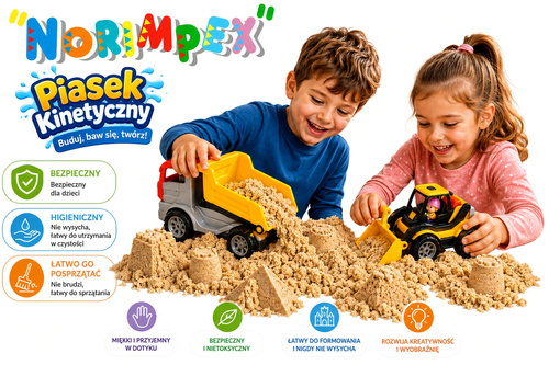 Piasek Kinetyczny Piaskolina 1 Kg Zabawa Dla Dzieci Zamek Z Piasku