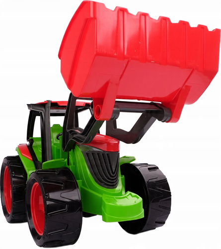 Ogromny Traktor Spychacz Xxl 107 Cm Z Ruchoma Łyżką + Przyczepa Lena