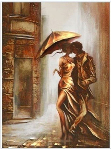 Diamentowa Mozaika Haft Kobieta I Mężczyzna 30x40