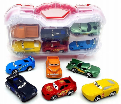 Zestaw Samochodów 6X Cars W Walizce Z Napędem