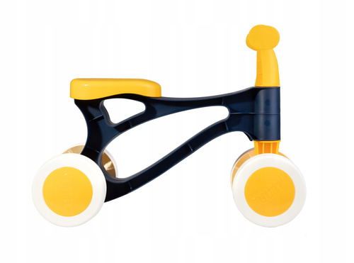 Rowerek Biegowy Lena Jeździk Do Odpychania Lekki 18M+ Grafitowo Żółty