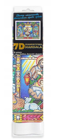 Mandala Mozaika Diamentowa 7D Narodziny W Stajence