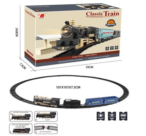 KOLEJKA CLASSIC TRAIN5656 TORY ŚREDNICA 101 CM KARTON  PAK 36
wymiary: 35*7,5*25