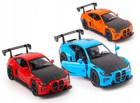 Auta BMW M4 Metalowe Z PullBack Otwierane Drzwi i Maska Skala 1:28
