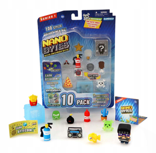 Nanobytes Blister Figurka Gra Kody Qr 10 Elementów