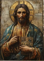 Diamentowa Mozaika Jezus Ikona Prawosławna 30x40 Cm Kreatywne Diamenty