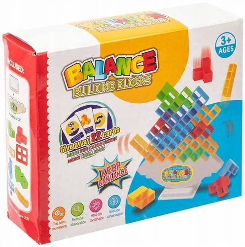 Gra Układanika Logiczna Rozwijająca Balansujące Klocki Tetris