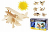 Robotime Model Samolot Drewniany 3D Solarny 3Płat