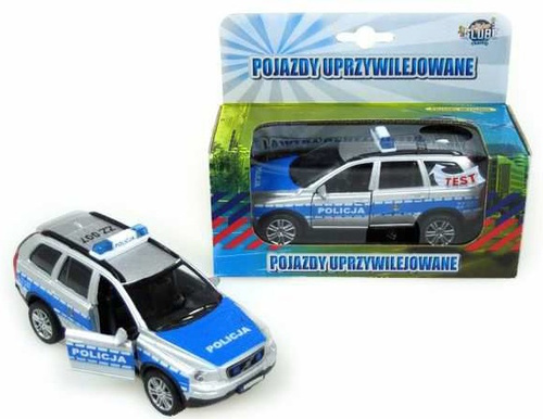 AUTO METAL POLICJA PL VOLVO 14CM PUDEŁKO PAK 12/72
