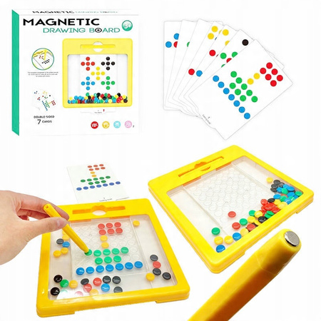 Magnetyczna Tablica Mozaika Układanka Montessori Dla Dzieci Karty
