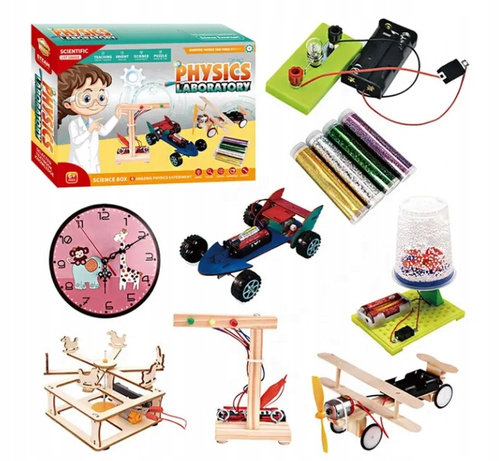 Zestaw Małego Naukowca Pracownia Mechanika Dla Dzieci Zestaw Silniczków