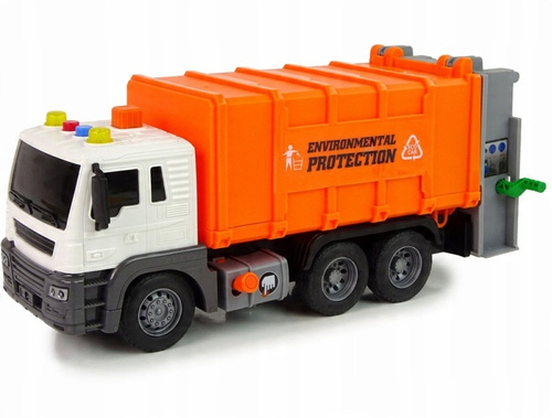 Samochód Auto-Truck Śmieciarka Z Efektami Dźwiękowymi Oraz Świetlnymi