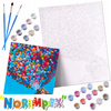 DIAMENTOWY HAFT MANDALA MOZAIKA KOT KWIATY 30X40