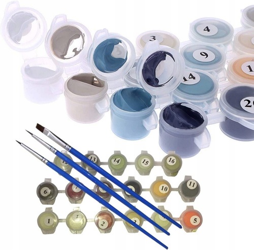 Malowanie Po Numerach 40 X 50 Cm Dziewczyna I Wilk