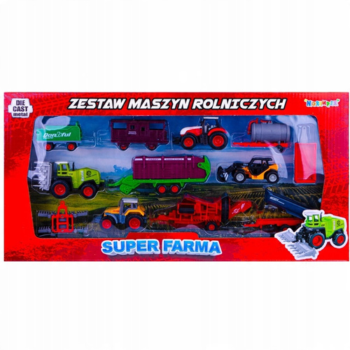 Zestaw Farmera12Szt Traktory Maszyny Roln. Kombajn