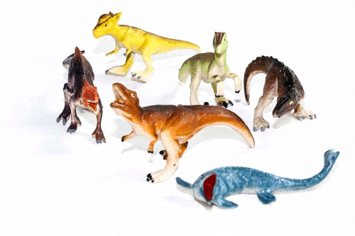 Zestaw Zwierząt Figurki Dinozaury, Zwierzęta Domowe, Dzikie Safari W Tubie