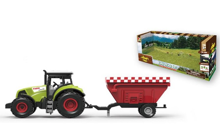 TRAKTOR TALE Z SIEWNIKIEM ZE ŚWIAT.DŹWI. FLAMMABLE KARTON OTWARTY PAK 18
 28.50*8.50*9.00
3 przyciski na dachu3 dżwięki (ruszanie,klakson, cofanie ) ,światło na dachu,  baterie 3xAG13 w zestawie