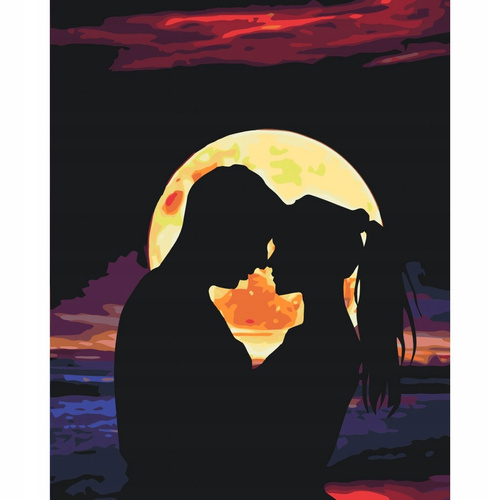 Diamentowa Mozaika Haft Diamentowy Zakochana Para 30x40cm