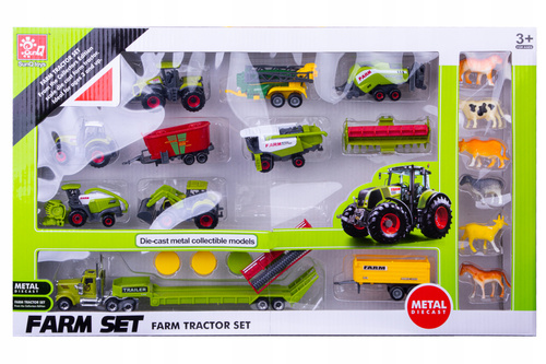 Zestaw Maszyn Rolniczych Zestaw Farmera 18 Elementów W Zestawie