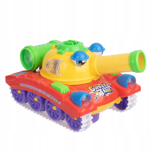 CZOŁG WOJSKOWY DLA DZIECKA MALUCHA STRZELAJĄCY PIŁKAMI Z ŚWIATŁEM DŹWIĘKIEM