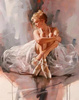 Diamentowa Mozaika Namalowana Baletnica 30X40 Cm Kreatywne Diamenty