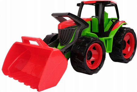 Ogromny Traktor Spychacz Xxl 107 Cm Z Ruchoma Łyżką + Przyczepa Lena