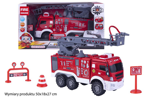 STRAŻ POŻARNA Z ARMATKĄ WODNĄ KARTON / 9
Wymiary produktu 50x18x27 cm