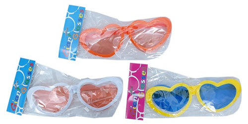 OKULARY SERCE OLBRZYMA MIX KOLOR WOREK /360
Wymiary 26x4x9 cm
