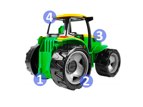 Traktor Ciągnik Spychacz Przyczepa Lena Maxi 110Cm