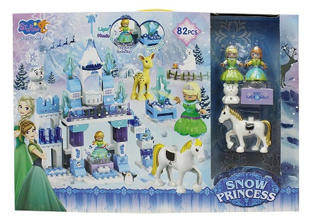 KLOCKI LODOWA KRAINA - ZAMEK 82 ELE +FIG NA BATERIE KARTON 5/10
Wymiary 53x9x35 cm
Waga 1,430 kg