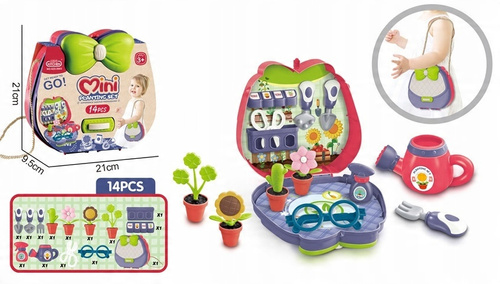 Zestaw Małej Ogrodniczki W Torebce Dużo Elementów Do Zabawy Dla Dzieci