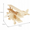 Robotime Model Samolot Drewniany 3D Solarny 3Płat