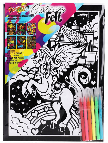 Duży Obraz Velvet Kolorowanka Malowanka Mandale Flamastry 28X38 Wzory