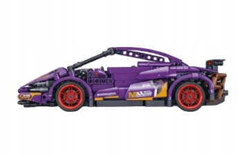 Klocki Auto Sportowe Supercar Fioletowe Do Składania 470 Elementów