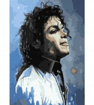 MALOWANIE PO NUMERACH MICHAEL JACKSON 40x50 RAMA