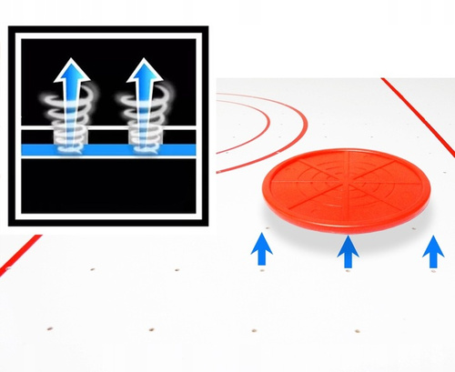 Cymbergaj Gra Zręcznościowa Drewniana Air Hockey Gra Zręcznościowa