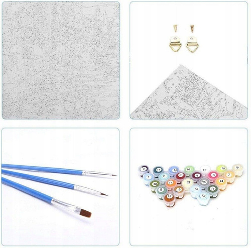 Malowanie Po Numerach Brama Do Ogrodu 40X50 Cm Na Ramie Kreatywne