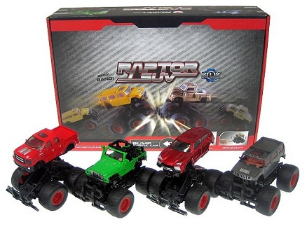 AUTO MONSTER*8 SKŁADANE RESORY KARTON PAK 8/144