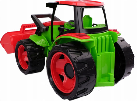 Ogromny Traktor Spychacz Xxl 107 Cm Z Ruchoma Łyżką + Przyczepa Lena