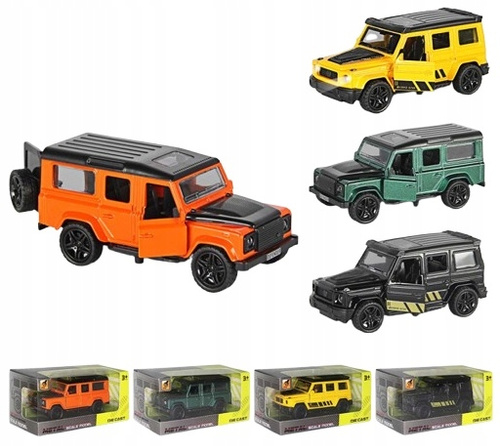Auto Metalowe Jeep Z Kołem Zapasowym Z Efektami Dźwiękowymi Świetlnymi