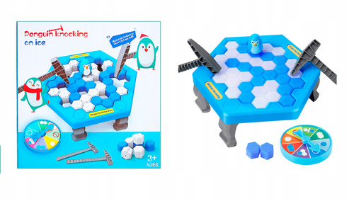 Uratuj Pingwina Gra Zręcznościowa Pingwin Na Lodzie Uderzanie Młotkiem