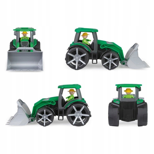 Spychacz Truxx Lena Traktor Zielony Pojazd 34 Cm + Figurka