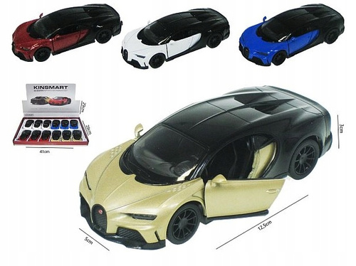Auto Metalowe Bugatti Chiron Otwierane Drzwi Mechanizm Pull Back Resorak