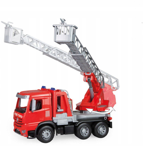 Duża Straż Pożarna Worxx Mercedes Benz Wóz Strażacki Armatka Na Prezent