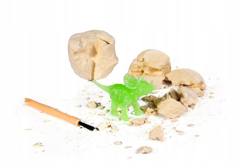 Skamielina Jajo Dinozaura Z Figurką Dinozaura Świecącą Mały Archeolog