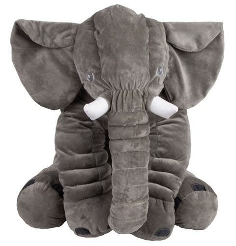 PLUSZOWY SŁOŃ , MASKOTKA , PRZYTULANKA SZARA