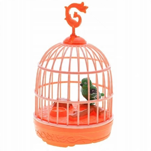 Ptaszek Gwiżdżący W Klatce 15Cm 4-Rodzaje Na Baterie Wydający Dźwięki
