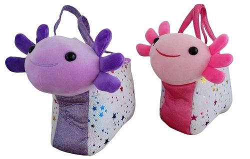 PLUSZ AKSOLOT W TOREBCE W GWAZDKI ; PAK 72,
Wymiary : 18cm x 23cm x 7,5cm; Waga : 108g