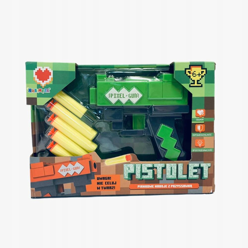 Pixel Gun Pistolet Na Piankowe Naboje Z Przyssawką